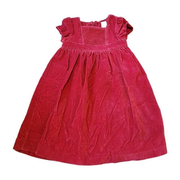 Baby GAP red velvet holiday dress - Picture 1 of 4
